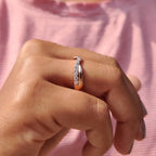 Stackable Curved Wedding Band