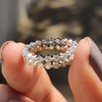Round Moissanite Full Eternity Band
