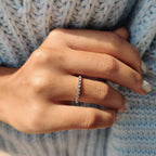 Round Eternity Band In a Smooth Bezel Set Design