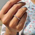Half Eternity Band In Round Cut style