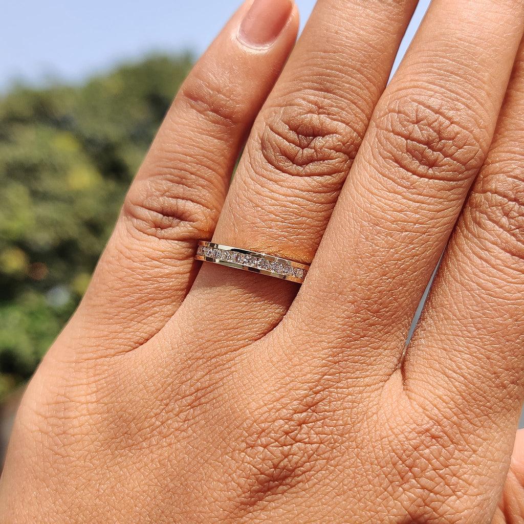 Channel Set Diamond Band – Eternity Style
