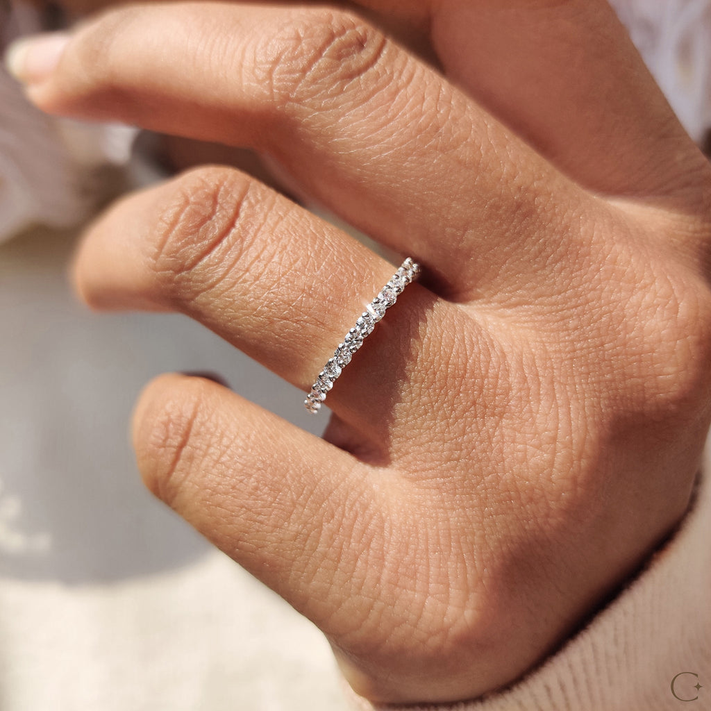 Diamond Half Eternity Band with Round Cut