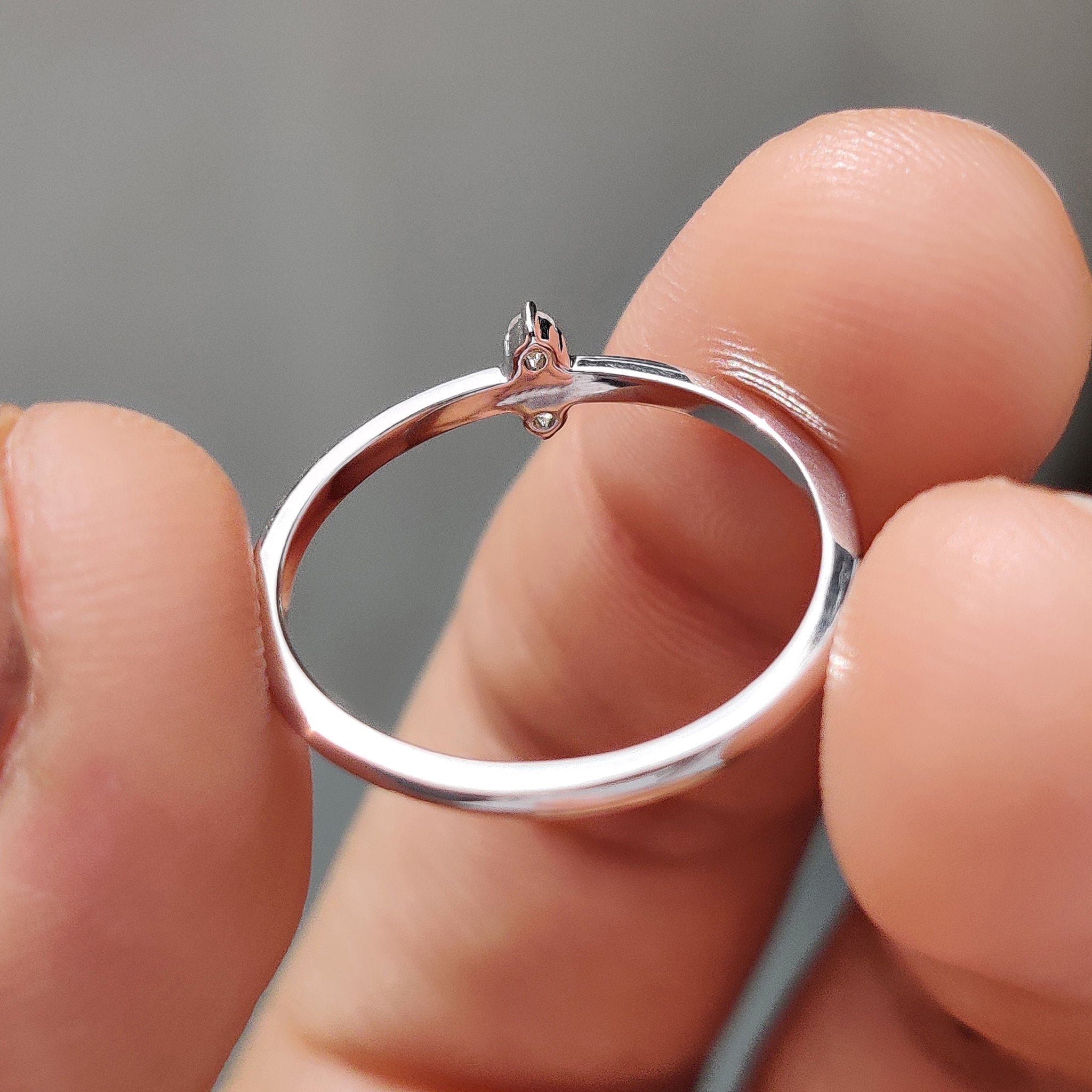 2 Stone Wedding Band In Round Cut