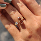 Moval And Round Cut Toi Et Moi Ring