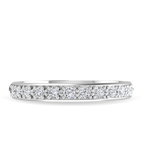 Round Brilliant  Cut Half Eternity Wedding Band