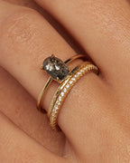 0.40 TCW Round Brilliant Cut Moissanite Half Eternity Wedding Band