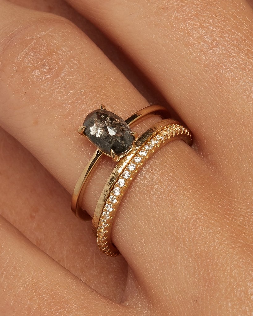 0.40 TCW Round Brilliant Cut Moissanite Half Eternity Wedding Band