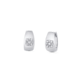 0.27 TCW Round Moissanite Diamond Huggie Earrings