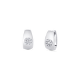 0.23 TCW Round Moissanite Diamond Huggie Earrings