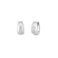 0.17 TCW Round & Baguette Moissanite Diamond Huggie Earrings