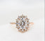 2.00 CT Oval Cut Moissanite Halo Engagement Ring