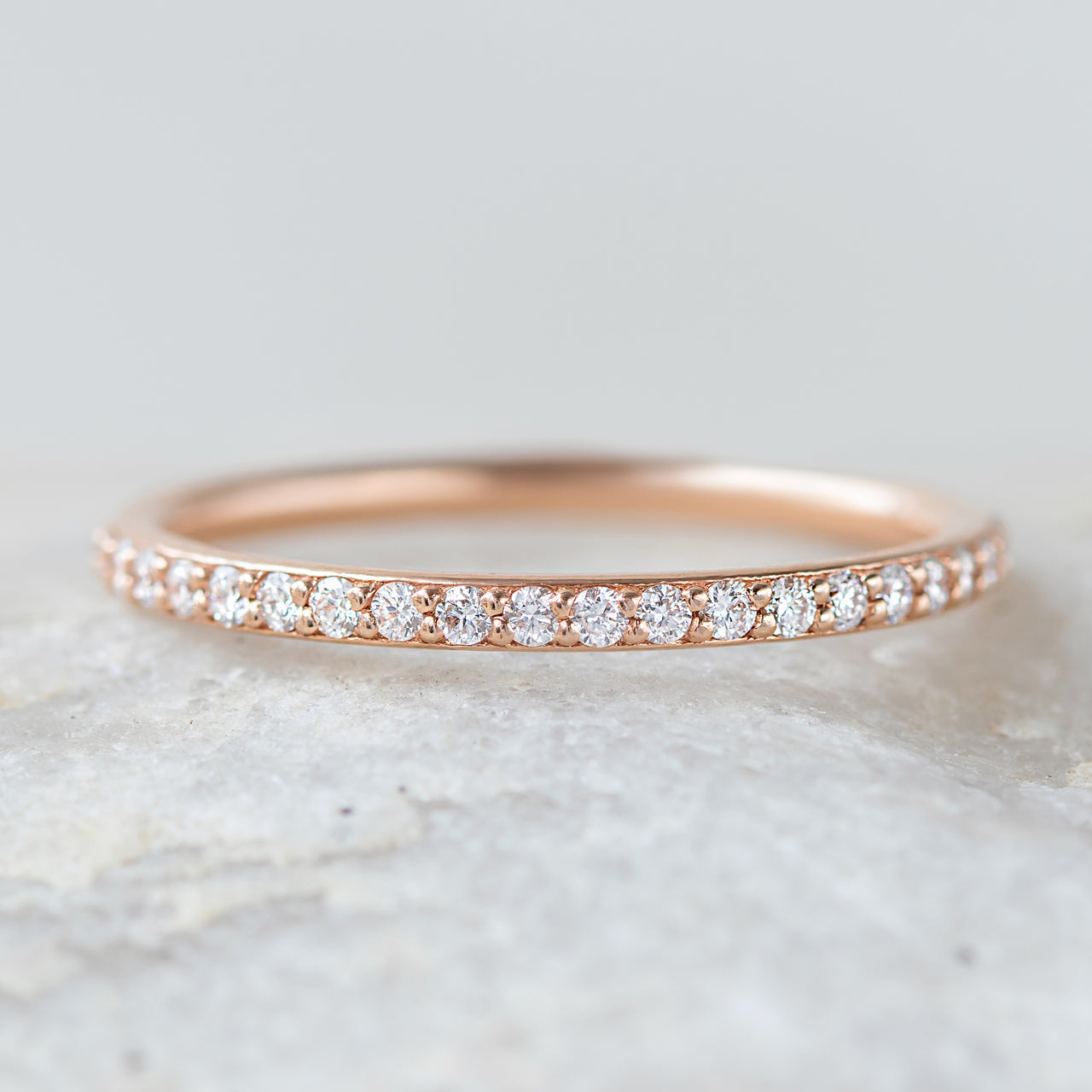 Round Brilliant Cut Full Eternity Wedding Band Main image