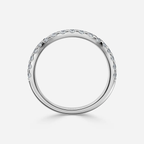 1.0 CT Oval Cut Moissanite Cluster Bridal Ring Set