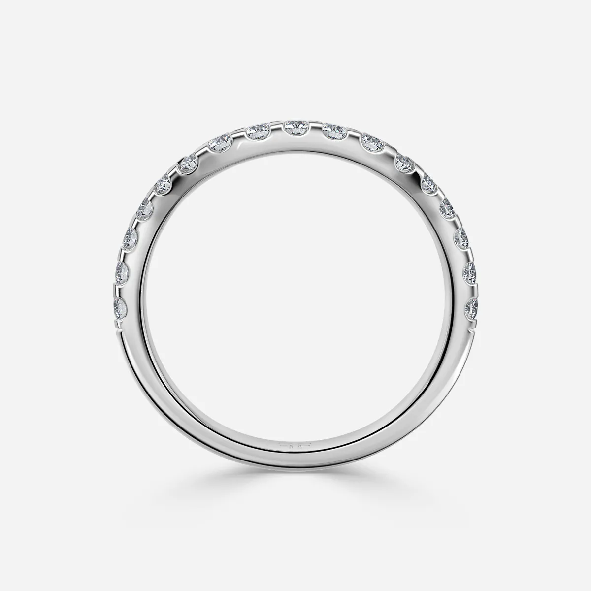1.0 CT Oval Cut Moissanite Cluster Bridal Ring Set