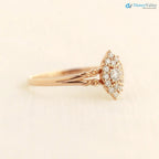Aphrodite engagement ring, vintage lab grown diamond ring DisneyValley