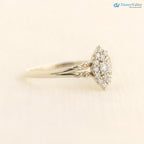 Aphrodite engagement ring, vintage lab grown diamond ring DisneyValley