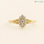 Aphrodite engagement ring, vintage lab grown diamond ring DisneyValley