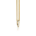 0.24 TCW Round Moissanite Diamond Heart Pendent Necklace