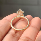 Nature Inspired Dutch Marquise Engagement Ring in Sunflower Design