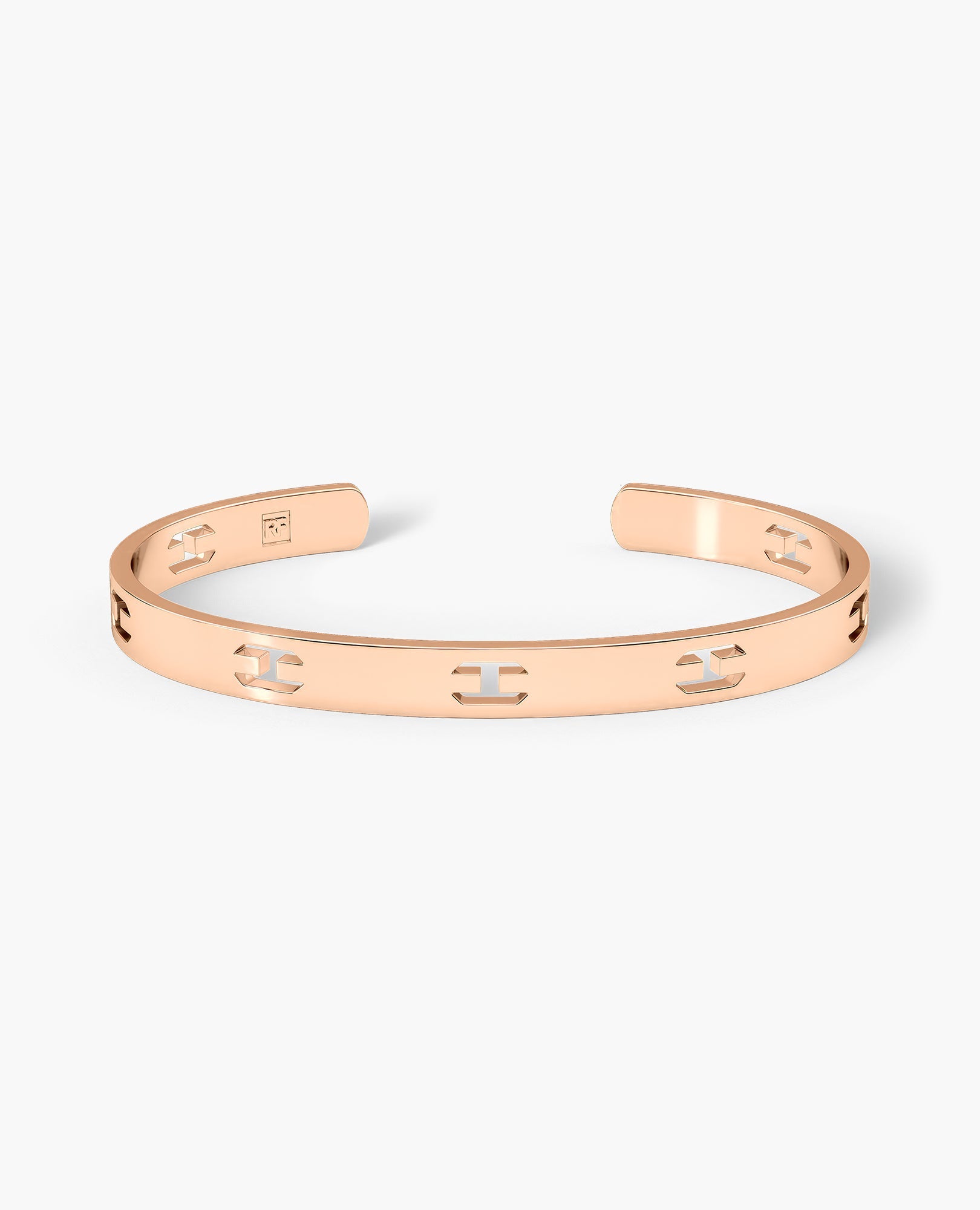 SHADOW BRIGGS Gold Cuff Bangle Bracelet - 6.5mm