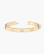 SHADOW BRIGGS Gold Cuff Bangle Bracelet - 6.5mm