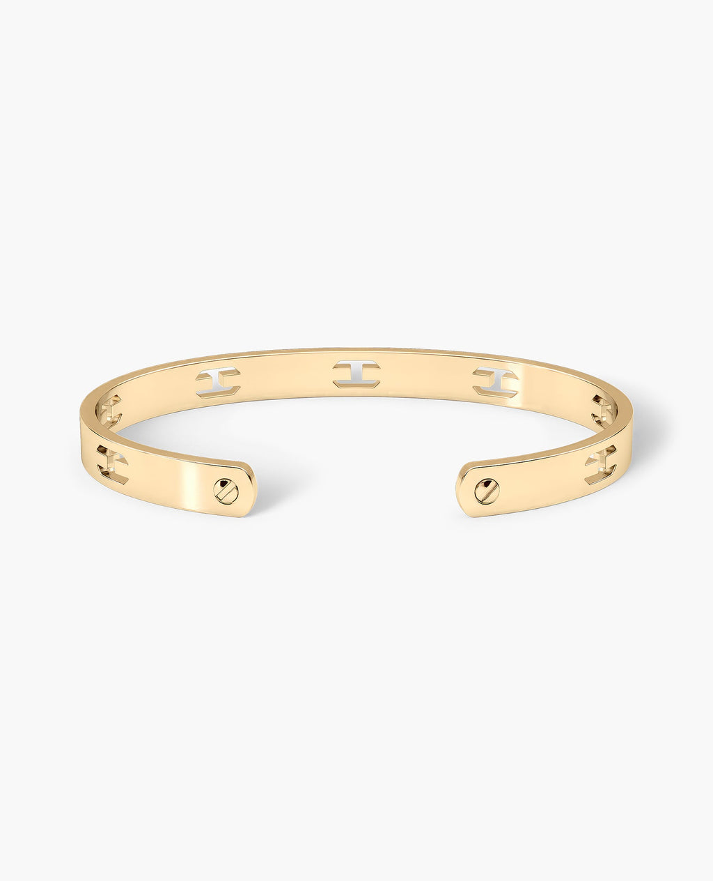 SHADOW BRIGGS Gold Cuff Bangle Bracelet - 6.5mm