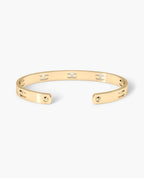 SHADOW BRIGGS Gold Cuff Bangle Bracelet - 6.5mm
