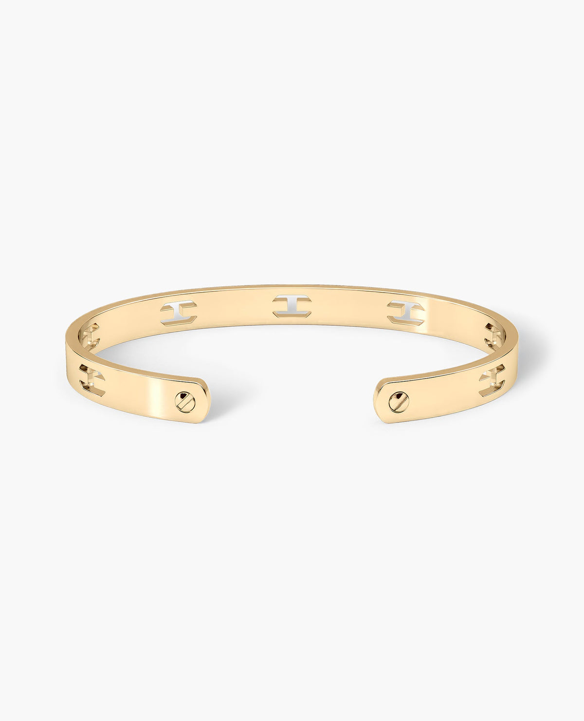 SHADOW BRIGGS Gold Cuff Bangle Bracelet - 6.5mm