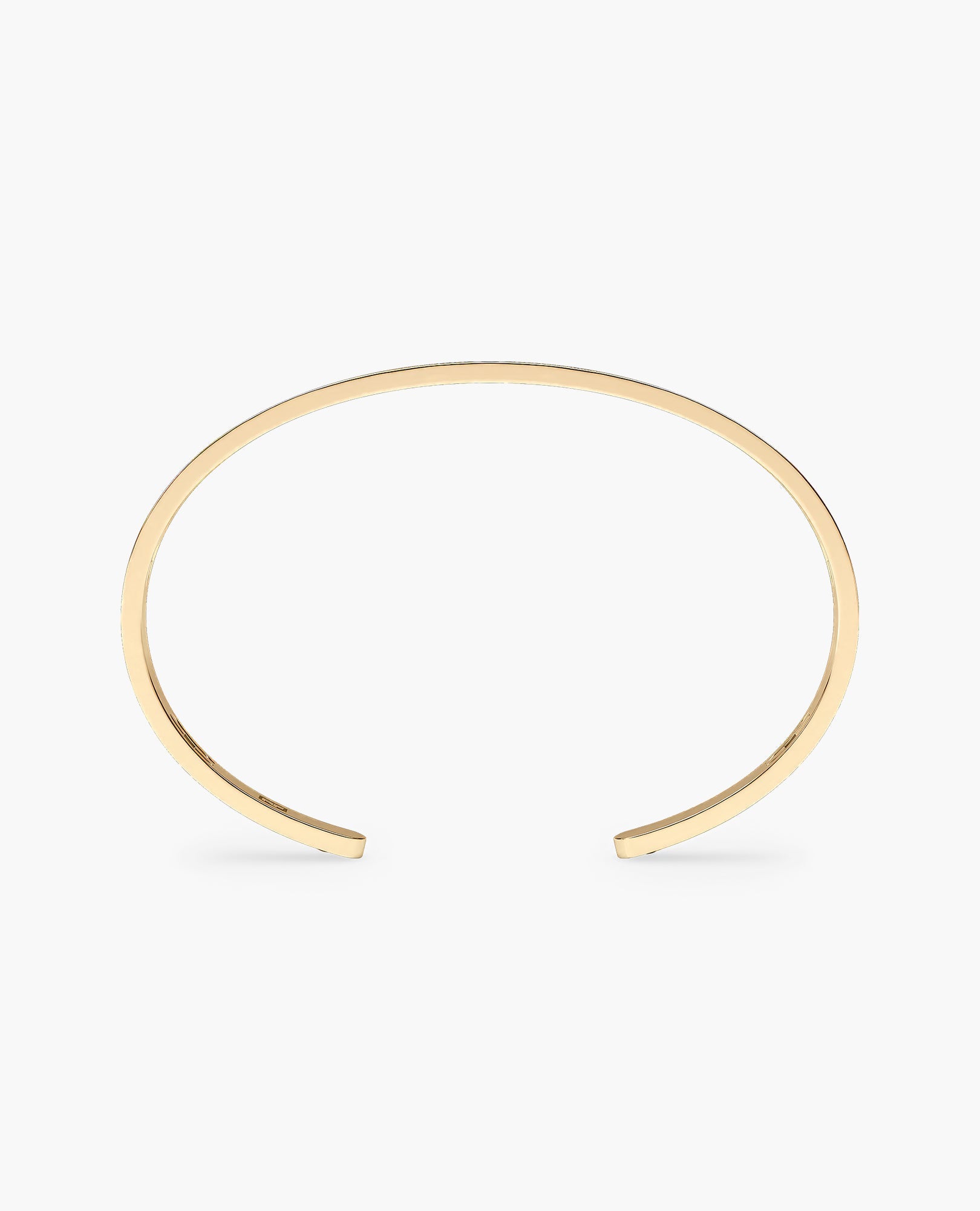 SHADOW BRIGGS Gold Cuff Bangle Bracelet - 6.5mm