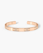 BRIGGS Gold Cuff Bangle Bracelet with Diamonds - 6.5mm