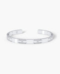BRIGGS Gold Cuff Bangle Bracelet with Diamonds - 6.5mm