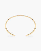BRIGGS Gold Cuff Bangle Bracelet with Diamonds - 6.5mm