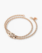 MOSS Gold Charm Bracelet with 0.12ct Diamonds
