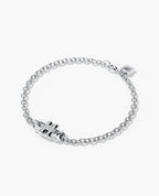 MOSS Gold Charm Bracelet with 0.12ct Diamonds
