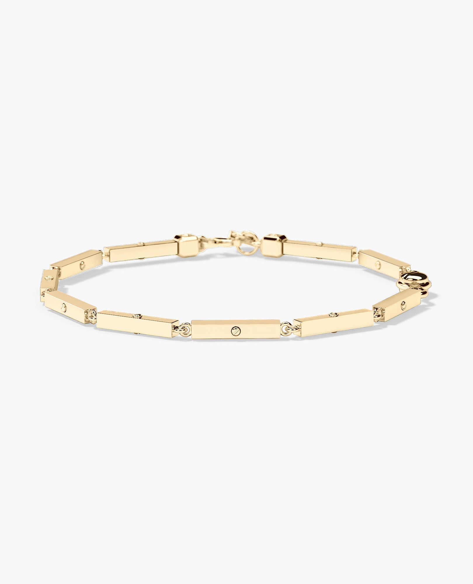 BAR CHAIN Gold Bracelet - 2.5mm