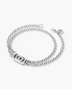 BRIGGS Gold Charm Bracelet with 0.10ct Diamonds