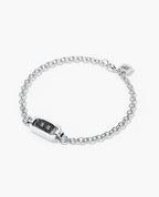 BRIGGS Gold Charm Bracelet with 0.10ct Black Diamonds