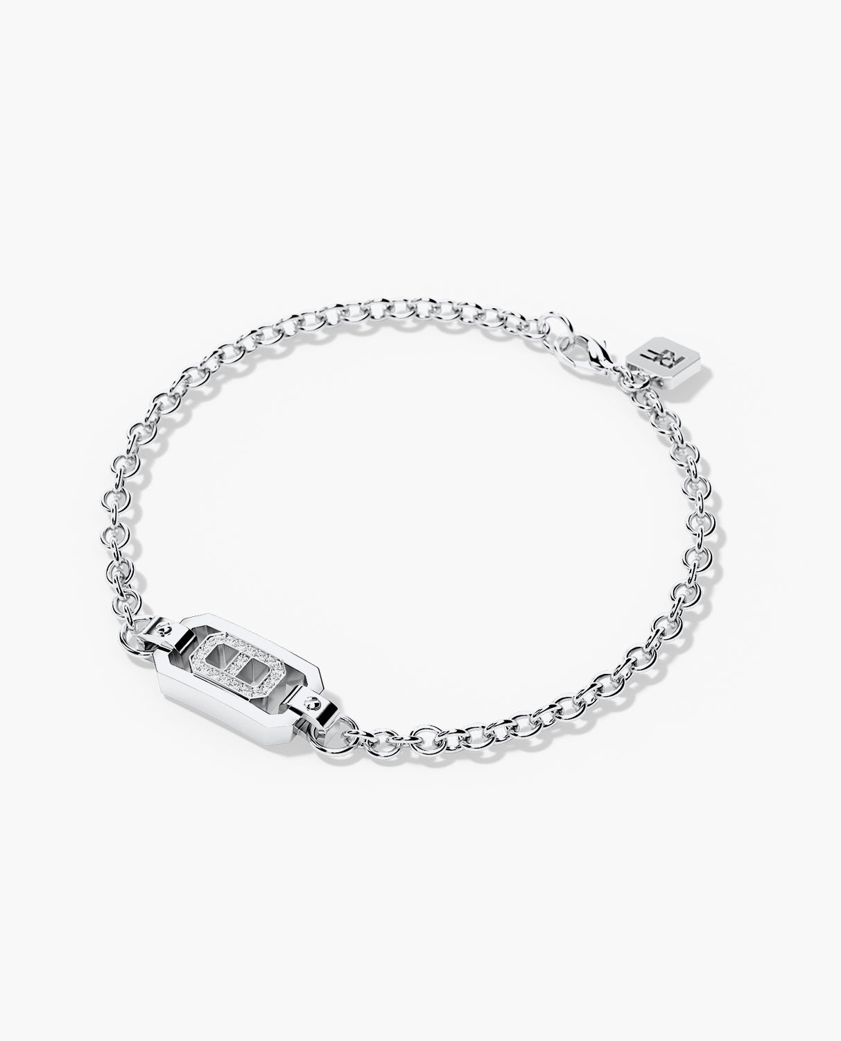 BRIGGS Gold Charm Bracelet with 0.10ct Diamonds