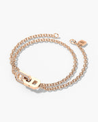 BRIGGS Gold Charm Bracelet with 0.45ct Diamonds