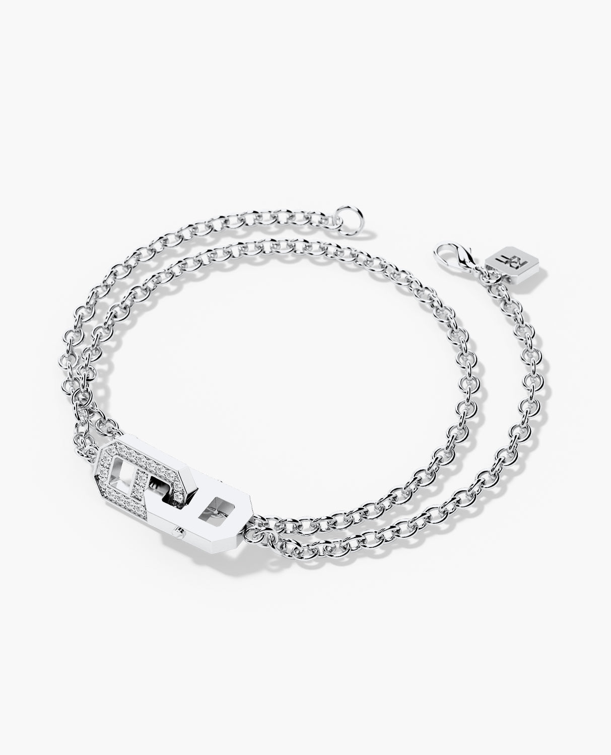 BRIGGS Gold Charm Bracelet with 0.45ct Diamonds