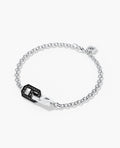 BRIGGS Gold Charm Bracelet with 0.45ct Black Diamonds