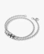 FRANKLIN Gold Charm Bracelet with 0.17ct Black Diamonds