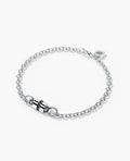 FRANKLIN Gold Charm Bracelet with 0.17ct Black Diamonds