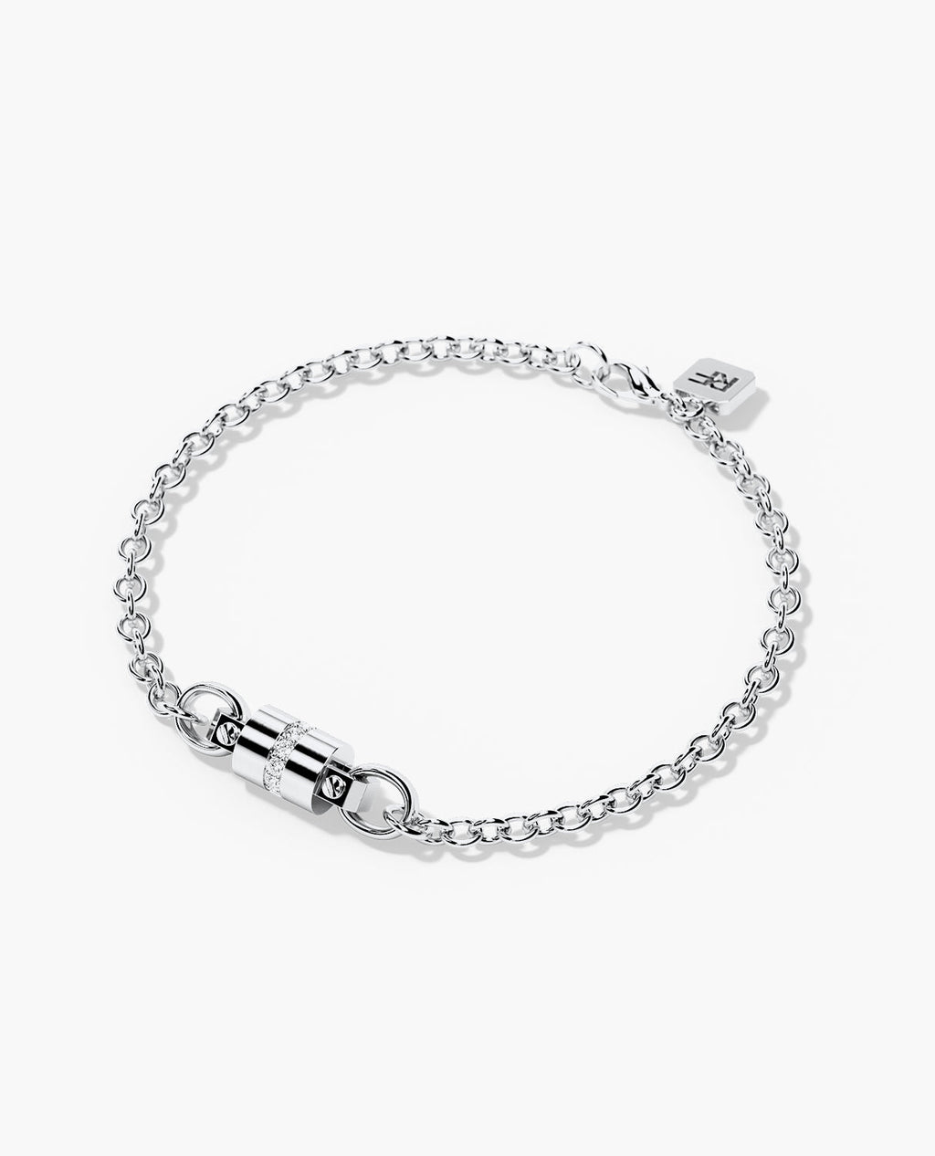 FRANKLIN Gold Charm Bracelet with 0.17ct Diamonds