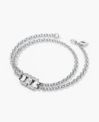 LA PAZ Gold Charm Bracelet with 0.20ct Diamonds