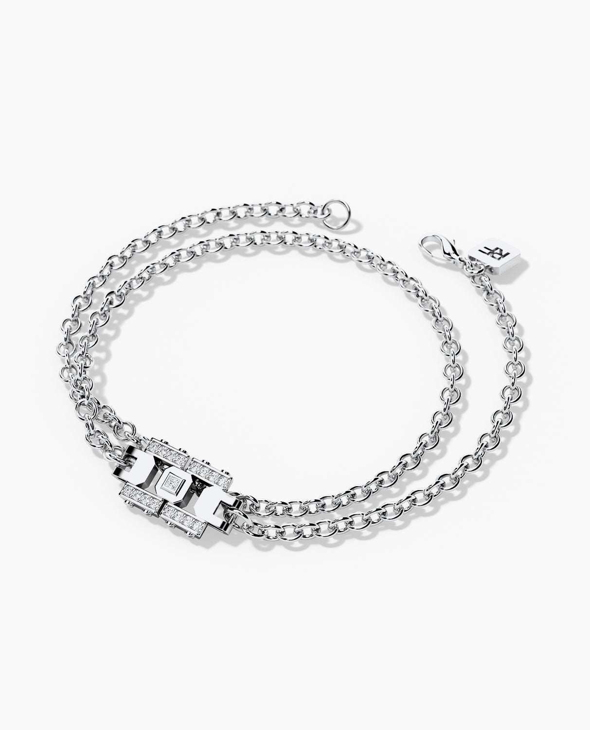 LA PAZ Gold Charm Bracelet with 0.20ct Diamonds