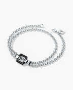 NORTHSTAR Gold Charm Bracelet with 0.16ct Black Diamonds