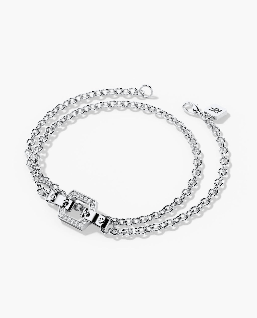 NORTHSTAR Gold Charm Bracelet with 0.16ct Diamonds