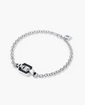 NORTHSTAR Gold Charm Bracelet with 0.16ct Black Diamonds