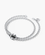 ROPES Gold Charm Bracelet with 0.05ct Black Diamonds